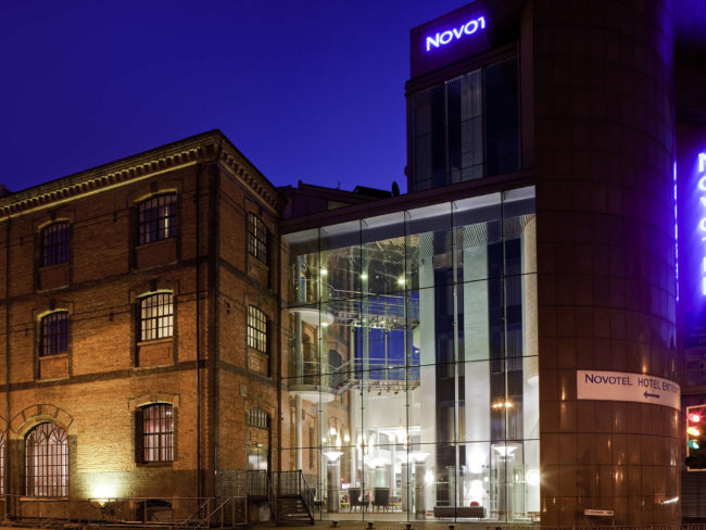 Novotel Cardiff Centre Novotel External Image at night