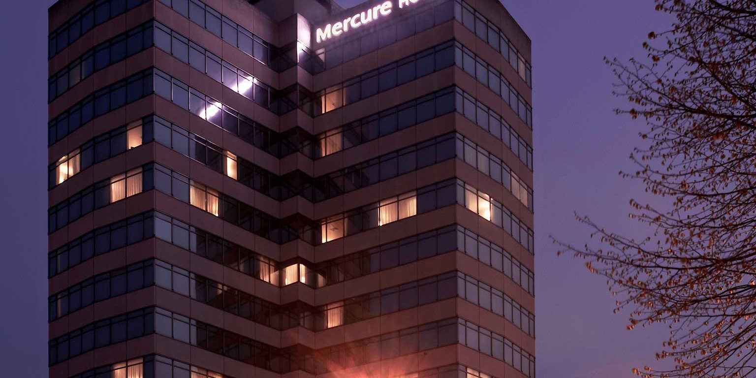Mercure hotel outside shot at night