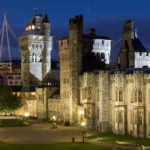 Cardiff Castle at night