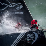 Sailor at sea for Volvo Ocean Race
