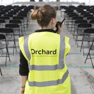 Team member on site event management