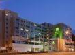Holiday Inn Cardiff city centre at night