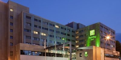 Exterior night Holiday Inn Cardiff city centre at night