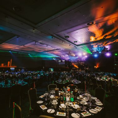 Awards dinner with event management