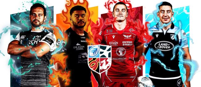 Judgement Day poster with 4 rugby players