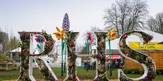 rhs-letters-cardiff RHS logo in flowers
